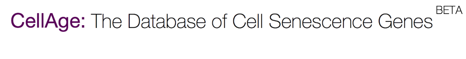 CellAge: The Database of Cell Senescence Genes